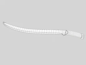 эльфийский меч 3D Модель