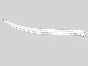 эльфийский меч 3D Модель