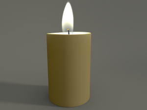 animated hurricane candle 3D Model