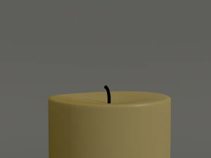 animated hurricane candle 3D Model