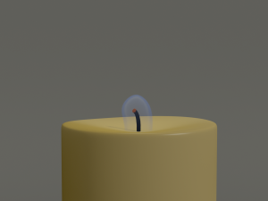 animated hurricane candle 3D Model