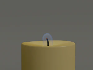 animated hurricane candle 3D Model