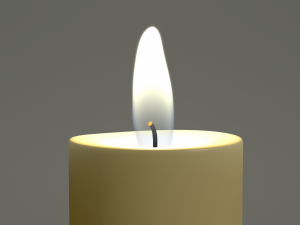animated hurricane candle 3D Model
