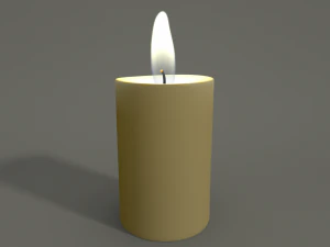 animated hurricane candle 3D Model