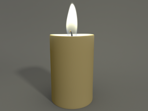 animated hurricane candle 3D Model