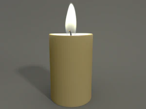 animated hurricane candle 3D Model