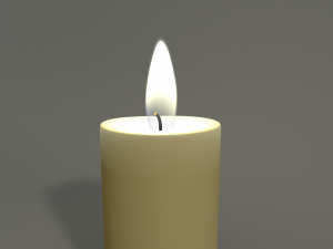 animated hurricane candle 3D Model