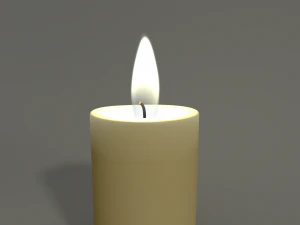 animated hurricane candle 3D Model