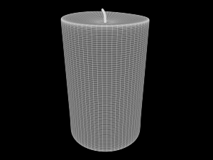 animated hurricane candle 3D Model