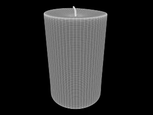 animated hurricane candle 3D Model