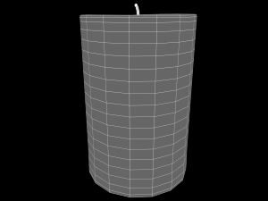 animated hurricane candle 3D Model