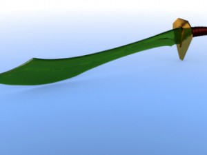 elven sword 3D Model