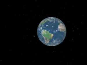 animated lowpoly earth 3D Model