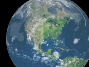 animated lowpoly earth 3D Model