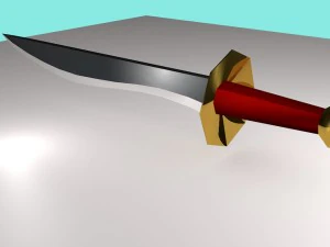 низькополігональний меч 3D Модель