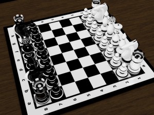 chess board 3D Model
