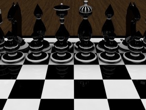 chess board 3D Model