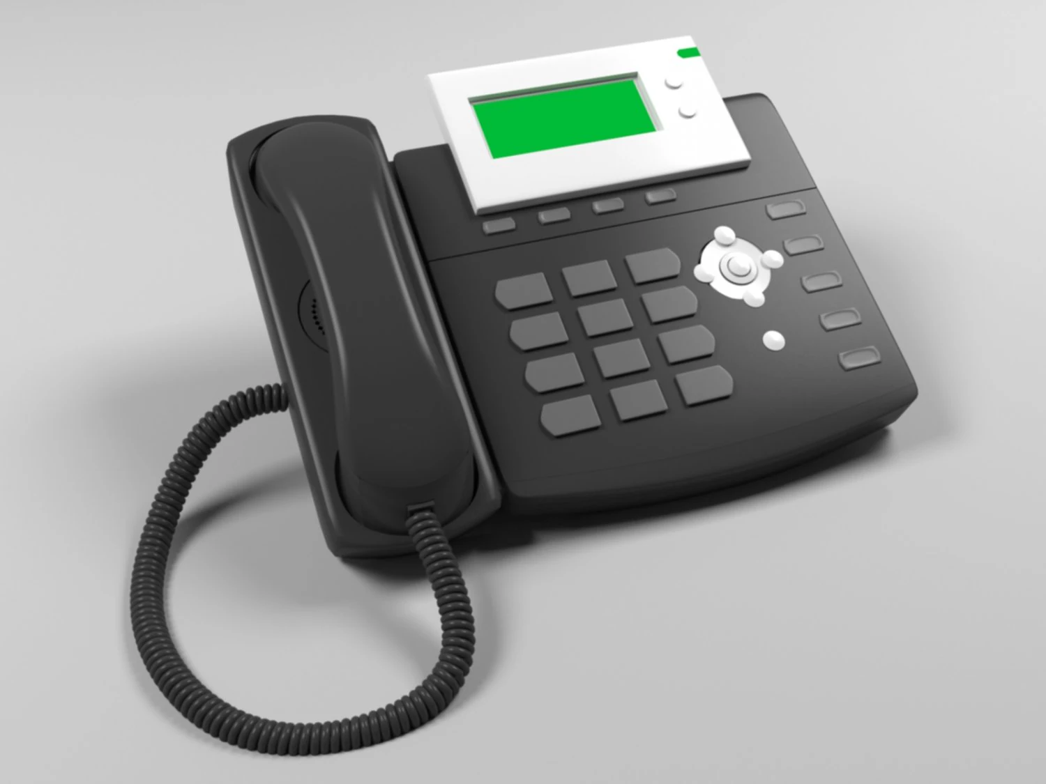 office telephone phone 3D Model .c4d .max .obj .3ds .fbx .stl .blend 