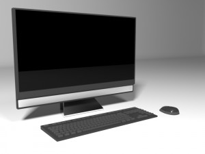 computer home office 3D Модель