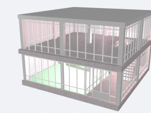 2フロアモールシンプルモデル 3Dモデル