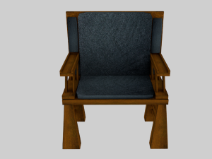 Wooden Chair 3D Model