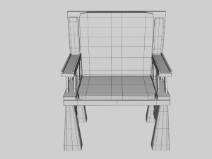Wooden Chair 3D Model