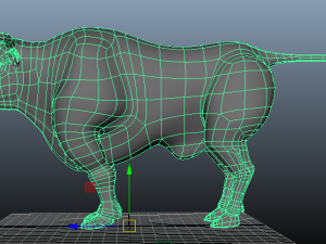 3d bull clean topolodgy mesh 3D Model