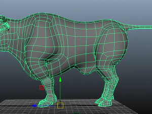3d bull clean topolodgy mesh 3D Model