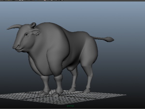 3d bull clean topolodgy mesh 3D Model