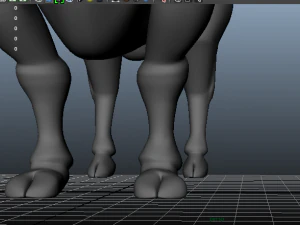 3d bull clean topolodgy mesh 3D Model