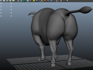 3d bull clean topolodgy mesh 3D Model