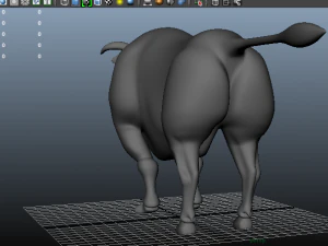 3d bull clean topolodgy mesh 3D Model