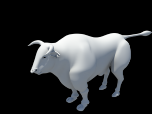 3d bull clean topolodgy mesh 3D Model