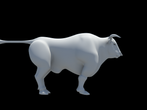 3d bull clean topolodgy mesh 3D Model