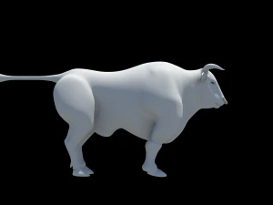 3d bull clean topolodgy mesh 3D Model