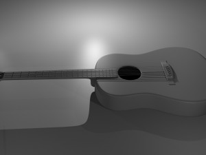 acoustic guitar 3D Model