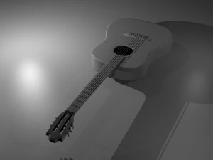 acoustic guitar 3D Model