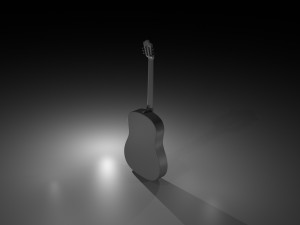 acoustic guitar 3D Model