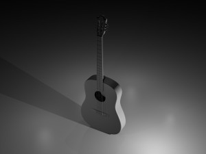 acoustic guitar 3D Model