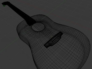 acoustic guitar 3D Model