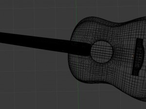 acoustic guitar 3D Model