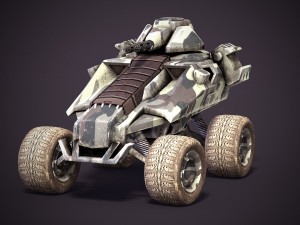 sci-fi armored personnel carriers Modèle 3D