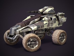 sci-fi armored personnel carriers 3D-Modell