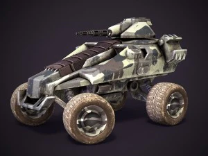 sci-fi armored personnel carriers 3D Model