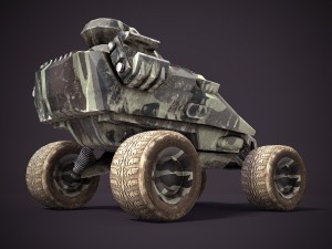 sci-fi armored personnel carriers 3D-Modell