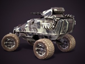 sci-fi armored personnel carriers 3D-Modell