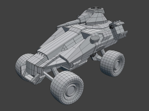 sci-fi armored personnel carriers 3D-Modell