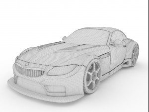 bmw z4 gt3 3D Модель