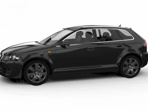 audi a3 sportback 2008 3D Model