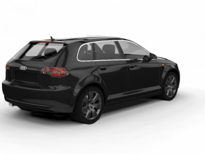 audi a3 sportback 2008 3D मॉडल